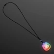 Color Change Deco Pumpkin Light Necklace | https://www.bestnamebadges.com