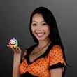 Color Change Deco Pumpkin Light Necklace | https://www.bestnamebadges.com