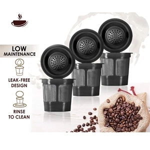 Reusable K Cups Single Cup Coffee Filters | https://www.bestnamebadges.com