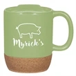 14 Oz. Cork Base Ceramic Mug | https://www.bestnamebadges.com