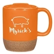 14 Oz. Cork Base Ceramic Mug | https://www.bestnamebadges.com