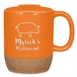 14 Oz. Cork Base Ceramic Mug | https://www.bestnamebadges.com