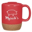 14 Oz. Cork Base Ceramic Mug | https://www.bestnamebadges.com