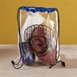Clear Vinyl Drawstring Bag | https://www.bestnamebadges.com
