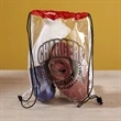 Clear Vinyl Drawstring Bag | https://www.bestnamebadges.com