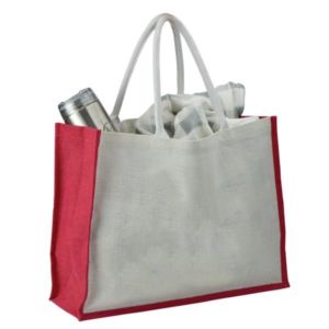 Jute Shopping Bag | https://www.bestnamebadges.com