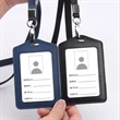 Lanyard With Premium Leather Card Holder | https://www.bestnamebadges.com