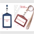 Lanyard With Premium Leather Card Holder | https://www.bestnamebadges.com