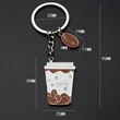 coffee cup keychain | https://www.bestnamebadges.com