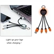 3 In 1 Light Up Logo Charging Cable | https://www.bestnamebadges.com