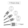 3 In 1 Light Up Logo Charging Cable | https://www.bestnamebadges.com
