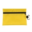8.5" x 6" Ripstop Utility Zipper Pouch With Carabiner | https://www.bestnamebadges.com