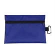 8.5" x 6" Ripstop Utility Zipper Pouch With Carabiner | https://www.bestnamebadges.com