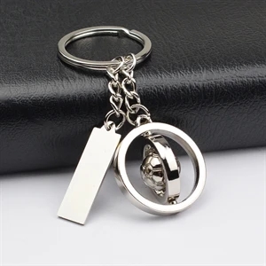 Creative Rotate Football Tag Keychain