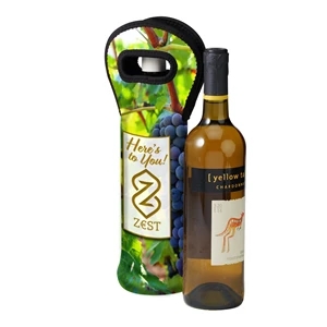 Sublimated Neoprene Wine Tote Carrier Holder