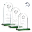 Blake Globe Award - Green | https://www.bestnamebadges.com