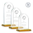 Blake Globe Award - Amber | https://www.bestnamebadges.com