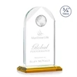 Blake Globe Award - Amber | https://www.bestnamebadges.com