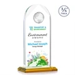 Blake Globe VividPrint™ Award - Amber | https://www.bestnamebadges.com