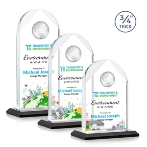 Blake Globe VividPrint™ Award - Black | https://www.bestnamebadges.com