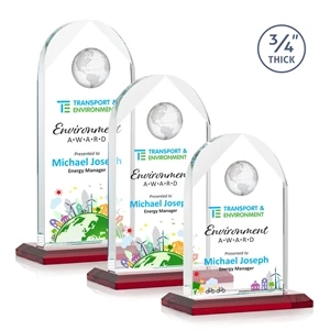 Blake Globe VividPrint™ Award - Red | https://www.bestnamebadges.com