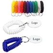 Bracelet Coil Keychain w/ Imprinted Tag | https://www.bestnamebadges.com