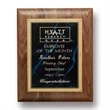 Gemstone Walnut Plaque - Walnut/Lapis | https://www.bestnamebadges.com