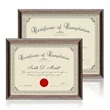 Ellison Certificate Frame - Black/Gold | https://www.bestnamebadges.com