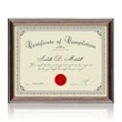 Ellison Certificate Frame - Black/Gold | https://www.bestnamebadges.com