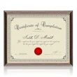 Ellison Certificate Frame - Black/Gold | https://www.bestnamebadges.com