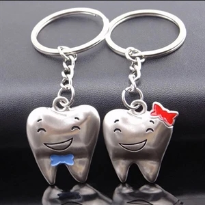 Smile tooth keychain
