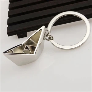 Paper boat keychain