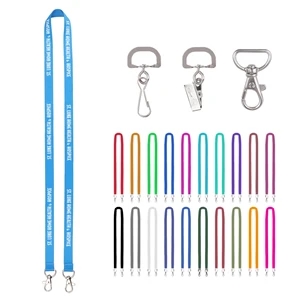3/4" Double Ended Dye Sublimation Lanyard