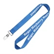 3/4" Silkscreen Polyester Lanyard | https://www.bestnamebadges.com