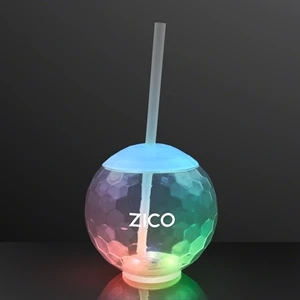 LED Disco Ball Tumbler Cup, Deluxe Light Base