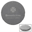 Natural Slate Stone Round Coaster | https://www.bestnamebadges.com