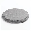 Natural Slate Stone Round Coaster | https://www.bestnamebadges.com