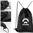 Custom Polyester Drawstring Backpack | https://www.bestnamebadges.com