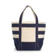 Seaside Zippered Cotton Tote | https://www.bestnamebadges.com