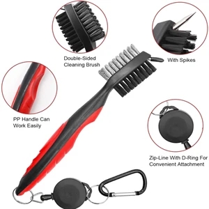 Golf Multifunction Cleaning Brush | https://www.bestnamebadges.com