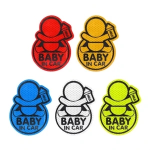 4*4'' Custom Shaped Reflective Warning Stickers
