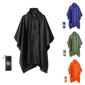 Rain Poncho, Raincoat Jacket For Adults With Closure bag