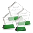 Genosee Award on Base - Green | https://www.bestnamebadges.com