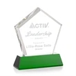 Genosee Award on Base - Green | https://www.bestnamebadges.com
