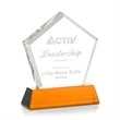 Genosee Award on Base - Amber | https://www.bestnamebadges.com