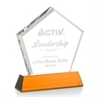 Genosee Award on Base - Amber | https://www.bestnamebadges.com