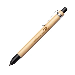 Twain Bamboo Pen & Stylus | https://www.bestnamebadges.com