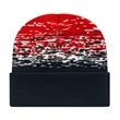Static Pattern Knit Cap With Cuff | https://www.bestnamebadges.com