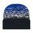 Static Pattern Knit Cap With Cuff | https://www.bestnamebadges.com