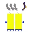 Cushioned mid cuff custom knit basketball socks, 144 needles | https://www.bestnamebadges.com